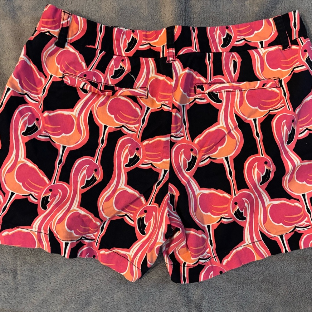 crown & ivy Pink Flamingo Print Women's Shorts